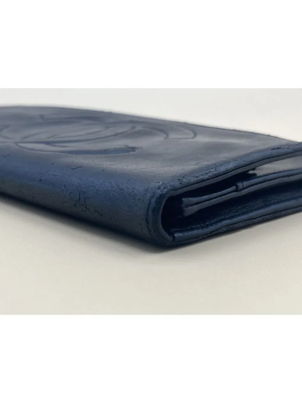 Chanel Timeless CC Long Flap Wallet Black Lambskin Leather with Authenticity Car